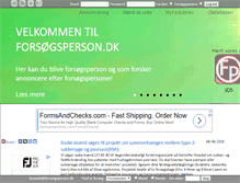 Tablet Screenshot of forsoegsperson.dk